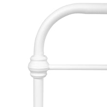 Carregar imagem no visualizador da galeria, 86.4&quot; L X 59.6&quot; W X 44&quot; H Metal Bed Frame Queen Size Standerd Bed Frame - WHITE
