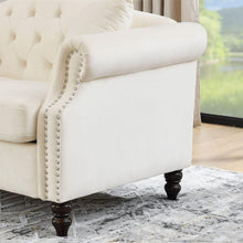Carregar imagem no visualizador da galeria, 3-seater + 3-seater Combination sofa.Beige Velvet W834S00065
