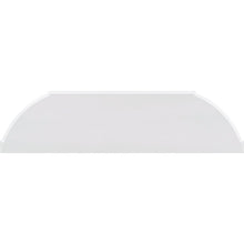 Load image into Gallery viewer, Retro Circular Curved Design Console Table with Open Style Shelf Solid Wooden Frame and Legs Two Top Drawers (White
