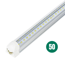 Load image into Gallery viewer, 4ft LED Shop Lights - 30W, 6500K, 3600 Lumens, Triac Dimming, Clear Linkable Fixture, Suitable for 100V-277V
