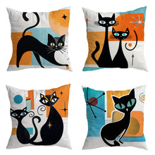 Cargar imagen en el visor de la galería, Astronomic Cats Cushion Cover
