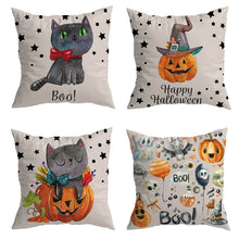 Cargar imagen en el visor de la galería, Cat Halloween Cushion Covers
