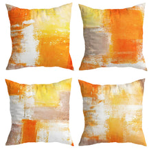 Cargar imagen en el visor de la galería, Brush Orange Cushion Covers
