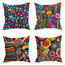 Cargar imagen en el visor de la galería, Abstract Bright Colored Cushion Covers
