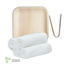 Load image into Gallery viewer, Bamboo Refresh Facial and Fingertip 4pc Towel Set
