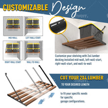 Load image into Gallery viewer, DIY Garage Shelving Kit - Wood Not Included
