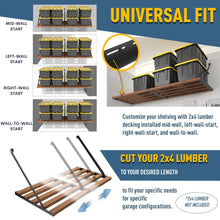 Load image into Gallery viewer, DIY Garage Shelving Kit - Wood Not Included

