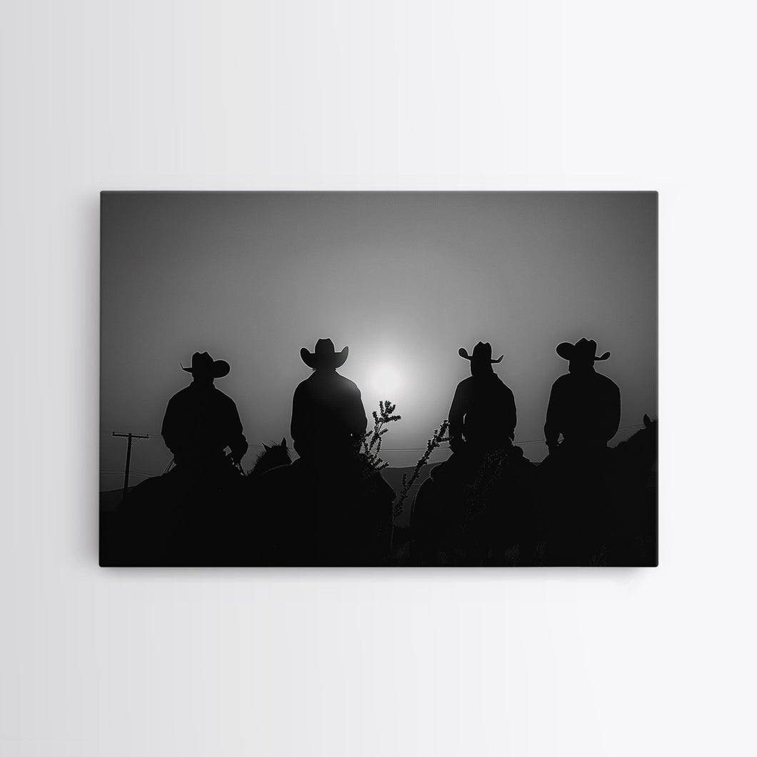 Cowboy Prints Framed Wall Art, Western Decor, Black and White Photography, Western Decor, Wild West Art, Cowboy Art, Wild West Art Print