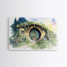 Load image into Gallery viewer, Bang End Painting Framed Canvas Print, Lord, Fantasy Art, Framed Wall Art, Fantasy Decor, A Hole In The Wall

