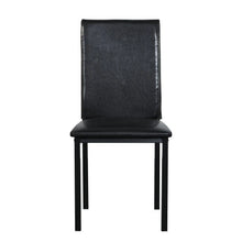 Load image into Gallery viewer, 5-Piece Black Dining Table Set with Marble Style Top
