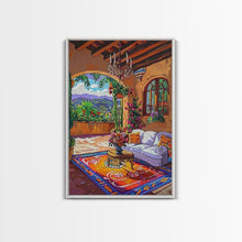 Load image into Gallery viewer, Cozy Southwestern Kitchen Framed Canvas Print Colorful Mexican Style Best Gift Home Decor Wall Art Bright Above Sofa Art
