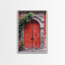Cargar imagen en el visor de la galería, Change3 Indian Wall Art, Colorful Indian Doors, Framed Canvas Print, Painting Print, Traditional Hindu Architecture, Ready To Hang
