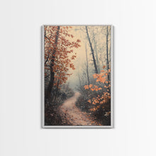Load image into Gallery viewer, Framed Canvas Print of a Snowy Mountain and Winter Landscape, Winter Wonderland Wall Art, Moody Landscape, Best Gift Idea, Winter Decor
