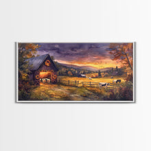 Cargar imagen en el visor de la galería, Christmas decor farmhouse, canvas print, Christmas home decor, extra large Christmas decor, rustic Christmas art, holiday wall art
