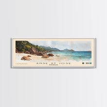 Load image into Gallery viewer, Anse St Jose, Seychelles Watercolor Beach Print, Vacation Gift, Seychelles Wall Art, Beach Painting, Beach Decor, Beach Painting
