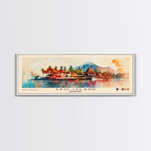 Load image into Gallery viewer, Apo Island, Philippines Watercolor Beach Print, Vacation Gift, Philippines Wall Art, Beach Painting, Beach Decor, Beach Painting
