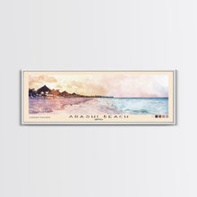Carregar imagem no visualizador da galeria, Arashi Beach, Aruba Watercolor Beach Print, Vacation Gift, Aruba Wall Art, Framed Canvas Print, Framed Beach Painting
