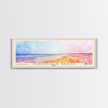 Carregar imagem no visualizador da galeria, Auroville Beach, India Watercolor Beach Print, Vacation Gift, India Wall Art, Framed Canvas Print, Framed Beach Painting
