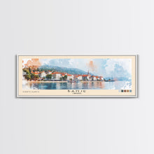 Load image into Gallery viewer, Banje, Croatia Watercolor Print, Vacation Gift, Croatia Wall Art, Beach Painting, Beach Decor, Large Wall Art, Wood Frame Art
