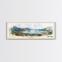 Load image into Gallery viewer, Beau Vallon, Seychelles Watercolor Beach Print, Vacation Gift, Seychelles Wall Art, Beach Painting, Beach Decor, Beach Painting
