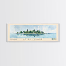 Carregar imagem no visualizador da galeria, Brier Island, Canada Watercolor Beach Print, Vacation Gift, Canada Wall Art, Framed Canvas Print, Framed Beach Painting
