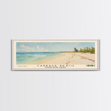 Carregar imagem no visualizador da galeria, Cabbage Beach, Paradise Island, Bahamas Watercolor Beach Print, Vacation Gift, Paradise Island, Bahamas Wall Art, Framed Canvas Print, Framed Beach Painting
