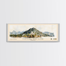 Cargar imagen en el visor de la galería, Cockburn Town Beach, Turks and Caicos Watercolor Beach Print, Vacation Gift, Turks and Caicos Wall Art, Framed Canvas Print, Framed Beach Painting
