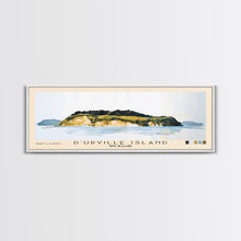 Load image into Gallery viewer, D’Urville Island, New Zealand Watercolor Beach Print, Vacation Gift, New Zealand Wall Art, Framed Canvas Print, Framed Beach Painting
