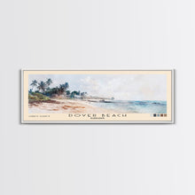 Load image into Gallery viewer, Dover Beach, Barbados Watercolor Beach Print, Vacation Gift, Barbados Wall Art, Framed Canvas Print, Framed Beach Painting
