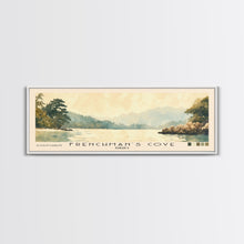 Load image into Gallery viewer, Frenchman’s Cove, Jamaica Watercolor Print, Vacation Gift, Jamaica Wall Art, Beach Painting, Beach Decor, Large Wall Art, Wood Frame Art
