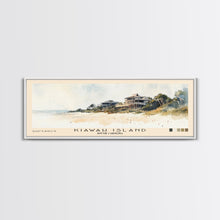 Cargar imagen en el visor de la galería, Kiawah Island, South Carolina Watercolor Print, Vacation Gift, South Carolina Wall Art, Beach Painting, Beach Decor, Large Wall Art, Wood Frame Art
