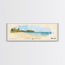 Load image into Gallery viewer, Liku Beach, Fiji Watercolor Print, Vacation Gift, Fiji Wall Art, Beach Painting, Beach Decor, Beach Or Lakehouse Art
