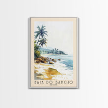 Load image into Gallery viewer, Baía do Sancho, Brazil Watercolor Beach Print, Vacation Gift, Brazil Wall Art, Beach Painting, Beach Decor, Beach Painting
