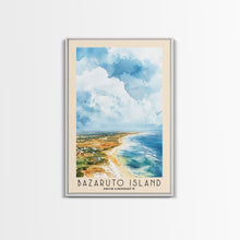 Load image into Gallery viewer, Bazaruto Island, Mozambique Watercolor Beach Print, Vacation Gift, Mozambique Wall Art, Beach Painting, Beach Decor, Beach Painting
