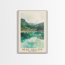 Load image into Gallery viewer, Beau Vallon, Seychelles Watercolor Beach Print, Vacation Gift, Seychelles Wall Art, Beach Painting, Beach Decor, Beach Painting
