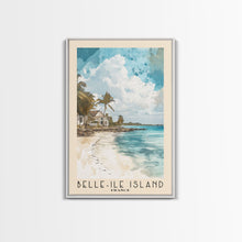 Load image into Gallery viewer, Belle-Ile Island, France Watercolor Beach Print, Vacation Gift, France Wall Art, Beach Painting, Beach Decor, Beach Painting
