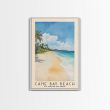 Load image into Gallery viewer, Cane Bay Beach, US Virgin islands Watercolor Beach Print, Vacation Gift, US Virgin islands Wall Art, Beach Painting, Beach Decor, Beach Painting
