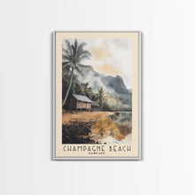 Carregar imagem no visualizador da galeria, Champagne Beach, Vanuatu Watercolor Print, Vacation Gift, Vanuatu Wall Art, Beach Painting, Beach Decor, Beach Or Lakehouse Art
