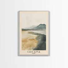 Load image into Gallery viewer, Chicama, Peru Watercolor Beach Print, Vacation Gift, Peru Wall Art, Beach Painting, Beach Decor, Beach Painting
