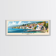 Carregar imagem no visualizador da galeria, Acharnes Greece Travel Print Wall Art, Panoramic City Art, Travel Art, Wall Decor, Vacation Gift, Framed Canvas Print Or Metal Art
