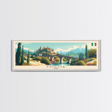 Carregar imagem no visualizador da galeria, Foggia Italy Wall Art, Panoramic Travel Poster, Panoramic Framed Canvas Print, City Wall Art, Wall Hanging Home Decor, Travel Art
