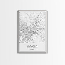Carregar imagem no visualizador da galeria, Augusta Street Map, Georgia Map, City Map Art, Dorm Wall Art, Adventure Wall Art, Minimalist Art, Wall Art, Canvas Print, Canvas Wall Art
