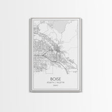 Load image into Gallery viewer, Boise Street Map, Idaho Map, City Map Art, Modern Wall Art, Wall Art, Canvas Print, Canvas Wall Art, Home Décor Wall Art, Travel Print
