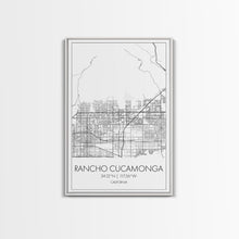 Load image into Gallery viewer, Rancho Cucamonga Street Map, California Map, City Map Art, Minimalist Art, Wall Art, Canvas Print, Office Wall Art, Bon Voyage Gift

