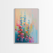 Load image into Gallery viewer, Delicate Blossoms in Springtime - Framed Canvas Print, Elegant Living Room Art, Soft Bedroom Decor, Pastel Flower Art, Wall Art
