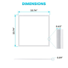 Load image into Gallery viewer, 2x2 Ft Grid Frame LED Panel / T-Bar, Selectable Wattage (20W/30W/40W) and CCT (3000K/4000K/5000K) with 125LM/Watt - ETL &amp; DLC Listed
