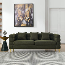 Carregar imagem no visualizador da galeria, 3-seater + 2-seater Combination sofa.Green teddy
