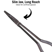 Load image into Gallery viewer, Teng Tools 11 Inch 45 Degree Bent Long Nose Long Reach Slim Jaw Pliers - AT097
