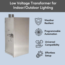 Carregar imagem no visualizador da galeria, 50W Low Voltage Landscape Lighting Transformer | 12V - 15V
