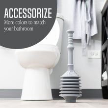Cargar imagen en el visor de la galería, Bellows Accordion Toilet Plunger (Grey)
